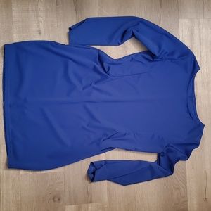 Long Sleeve Blue Dress with Pockets